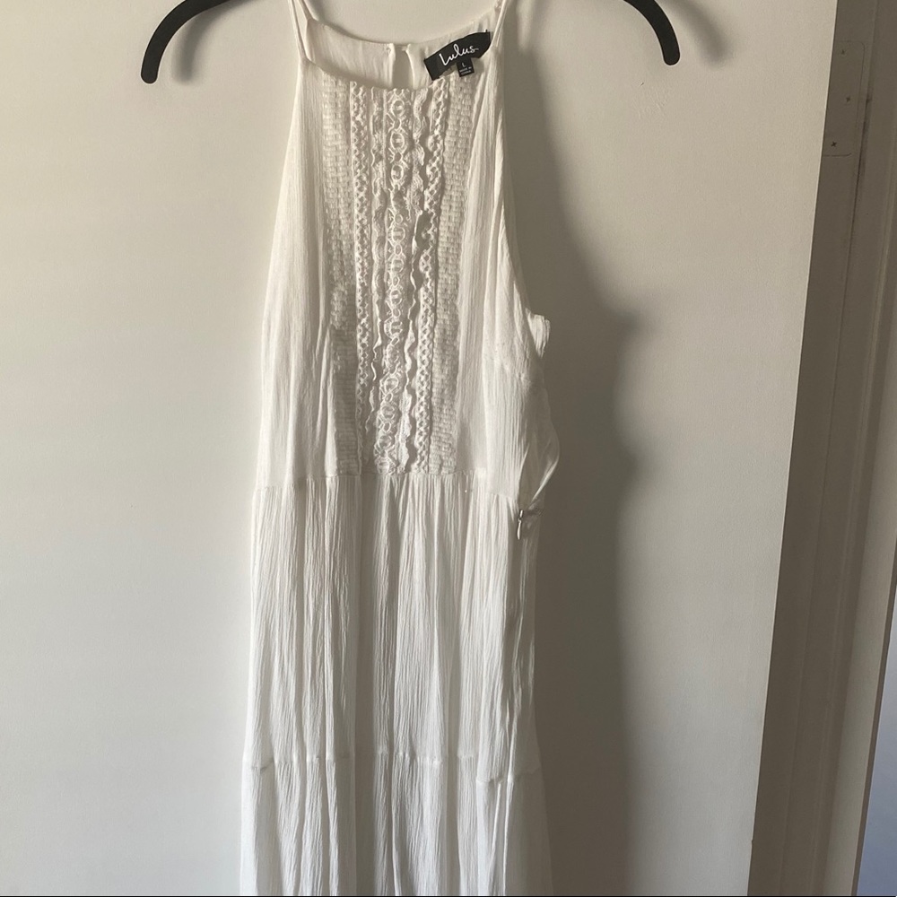 Lulus white maxi dress
